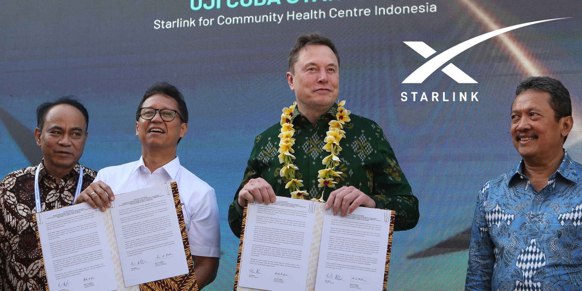 Elon Musk Launches Starlink Satellite Internet Service in Indonesia