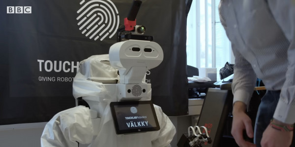 Touchlab's Electronic Skin: Healthcare Robot with Sense of Touch