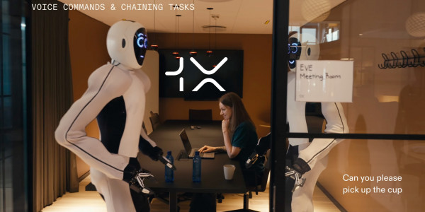 1X Technologies Humanoid Robot AI Voice Commands and Chaining Tasks